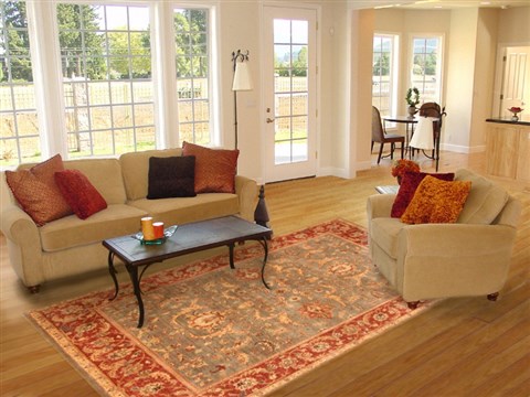 Chobi Blue Hand Knotted 711 X 910 Area Rug 100-21257 Image 3