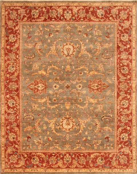 Chobi Blue Hand Knotted 711 X 910 Area Rug 100-21257 Image 0