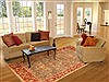 Chobi Blue Hand Knotted 711 X 910 Area Rug 100-21257 Thumb 3