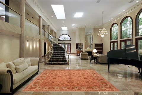 Ziegler Red Hand Knotted 90 X 121  Area Rug 253-21262 Image 3