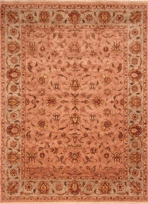 Ziegler Red Hand Knotted 90 X 121  Area Rug 253-21262 Image 0