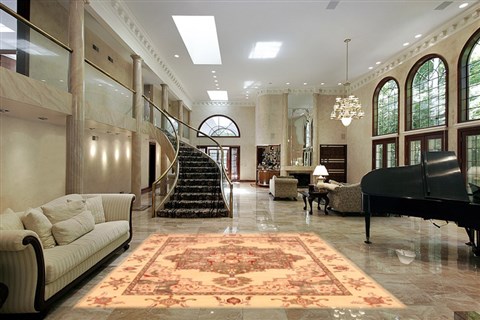 Heriz Beige Hand Knotted 80 X 911 Area Rug 100-21268 Image 5