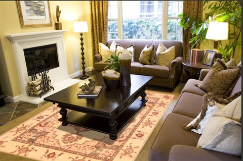 Heriz Beige Hand Knotted 80 X 911 Area Rug 100-21268 Image 4