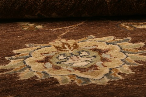 Chobi Brown Hand Knotted 80 X 105 Area Rug 100-21269 Image 27