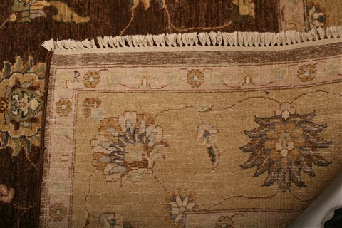 Chobi Brown Hand Knotted 80 X 105 Area Rug 100-21269 Image 6