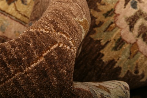 Chobi Brown Hand Knotted 80 X 105 Area Rug 100-21269 Image 19