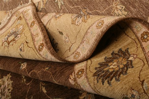 Chobi Brown Hand Knotted 80 X 105 Area Rug 100-21269 Image 23