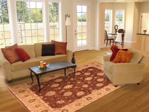 Chobi Brown Hand Knotted 80 X 105 Area Rug 100-21269 Image 3
