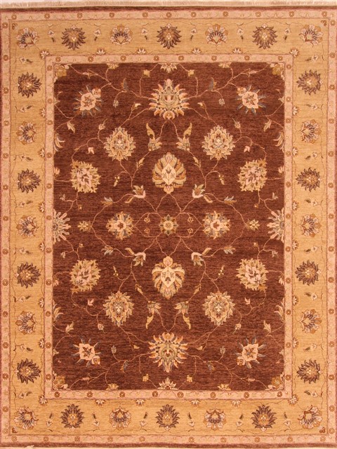 Chobi Brown Hand Knotted 80 X 105 Area Rug 100-21269 Image 0