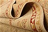 Agra Yellow Hand Knotted 91 X 125 Area Rug 100-21272 Thumb 17