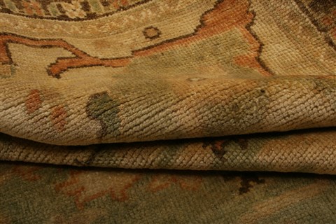 Oushak Green Hand Knotted 92 X 1110 Area Rug 100-21274 Image 12