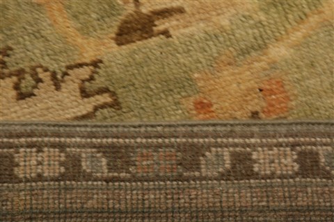 Oushak Green Hand Knotted 92 X 1110 Area Rug 100-21274 Image 14
