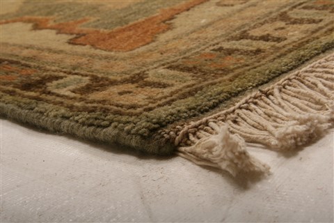 Oushak Green Hand Knotted 92 X 1110 Area Rug 100-21274 Image 19