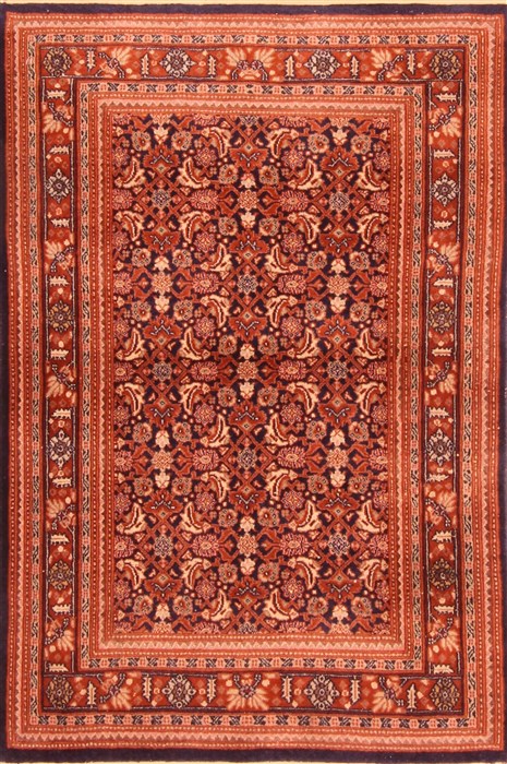 Sarouk Red Hand Knotted 33 X 44  Area Rug 100-21296 Image 0