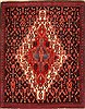 Senneh Black Square Hand Knotted 27 X 33  Area Rug 100-21299 Thumb 0