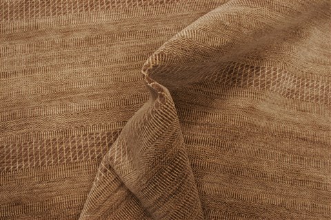Modern Brown Hand Knotted 100 X 139 Area Rug 250-21302 Image 4