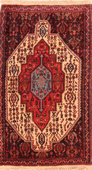 Sanandaj Red Hand Knotted 24 X 39  Area Rug 100-21303 Image 0