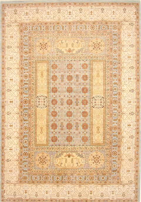 Chobi Blue Hand Knotted 911 X 145 Area Rug 250-21306 Image 0