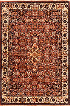 Romania Tabriz Red Rectangle 3x4 ft Wool Carpet 21308