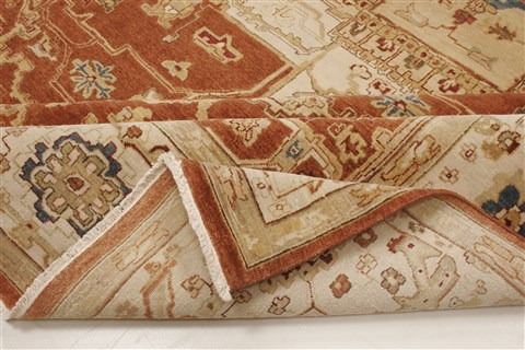 Chobi Brown Hand Knotted 99 X 140 Area Rug 250-21314 Image 10