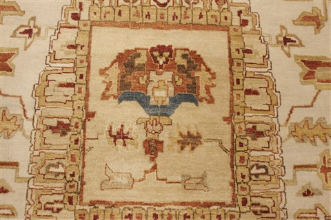 Chobi Brown Hand Knotted 99 X 140 Area Rug 250-21314 Image 13
