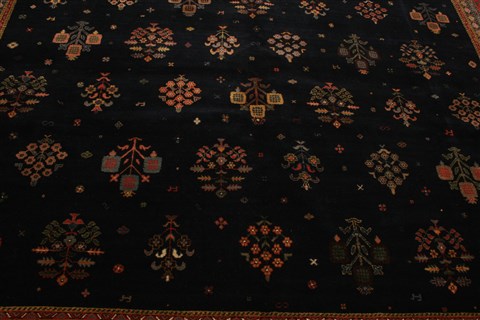 Gabbeh Blue Hand Knotted 910 X 130 Area Rug 250-21319 Image 14