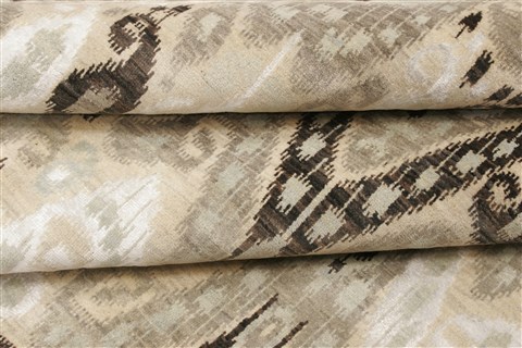 Modern Grey Hand Knotted 100 X 142 Area Rug 250-21324 Image 6