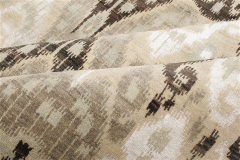 Modern Grey Hand Knotted 100 X 142 Area Rug 250-21324 Image 8