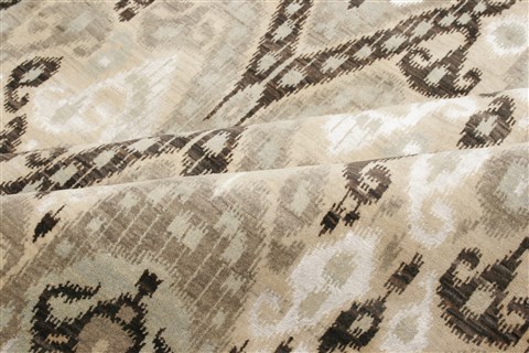 Modern Grey Hand Knotted 100 X 142 Area Rug 250-21324 Image 9