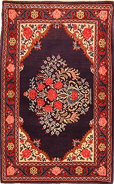 Persian Bidjar Blue Rectangle 2x4 ft Wool Carpet 21326
