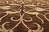 Modern Brown Hand Knotted 101 X 141  Area Rug 100-21327 Thumb 14