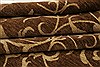 Modern Brown Hand Knotted 101 X 141 Area Rug 100-21327 Thumb 8