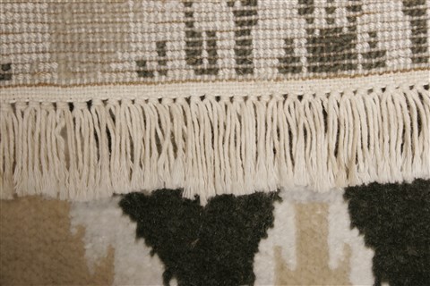 Modern Grey Runner Hand Knotted 41 X 100 Area Rug 250-21328 Image 11