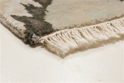 Modern Grey Runner Hand Knotted 41 X 100 Area Rug 250-21328 Image 13