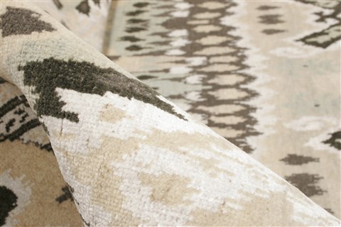 Modern Grey Runner Hand Knotted 41 X 100 Area Rug 250-21328 Image 1