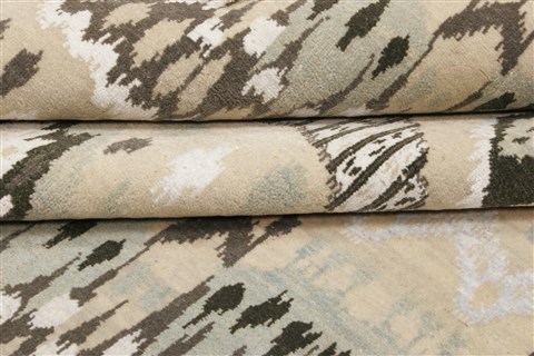 Modern Grey Runner Hand Knotted 41 X 100 Area Rug 250-21328 Image 6