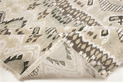 Modern Grey Runner Hand Knotted 41 X 100 Area Rug 250-21328 Image 9