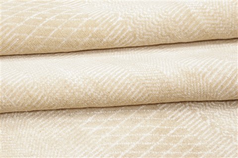 Modern Beige Hand Knotted 99 X 1311 Area Rug 250-21330 Image 2