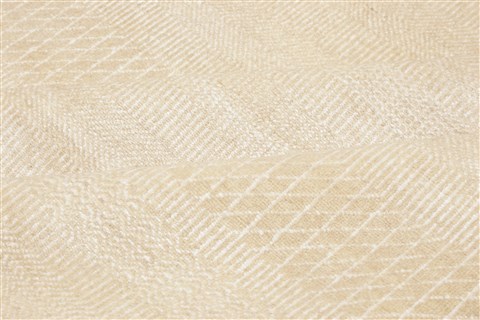 Modern Beige Hand Knotted 99 X 1311 Area Rug 250-21330 Image 4