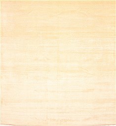Indian Modern Beige Rectangle 10x14 ft Wool Carpet 21330
