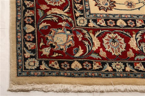 Nain White Hand Knotted 82 X 117  Area Rug 100-21332 Image 28