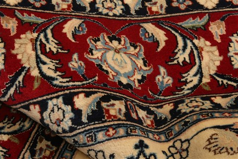 Nain White Hand Knotted 82 X 117  Area Rug 100-21332 Image 2