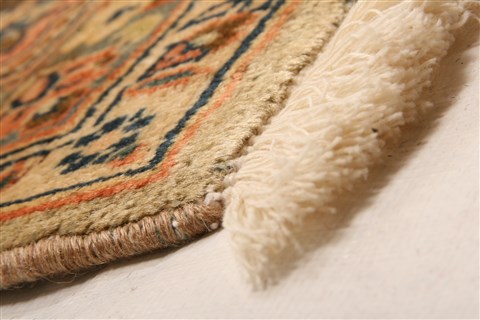 Kashan Beige Hand Knotted 88 X 126 Area Rug 100-21336 Image 8