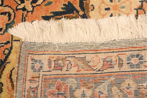 Kashan Beige Hand Knotted 88 X 126 Area Rug 100-21336 Image 7