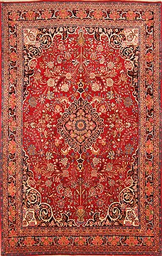 Bidjar Red Hand Knotted 7'5" X 11'6"  Area Rug 100-21338