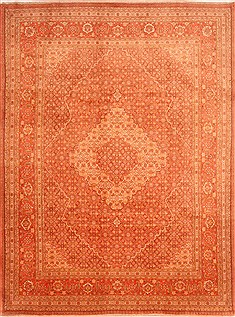 Haji Jalili Red Hand Knotted 8'9" X 11'9"  Area Rug 100-21340