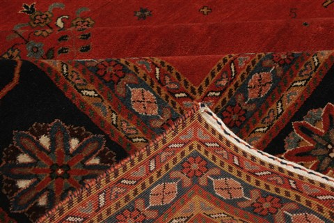 Gabbeh Red Hand Knotted 98 X 139 Area Rug 250-21345 Image 11