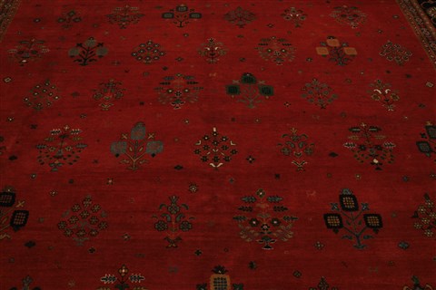 Gabbeh Red Hand Knotted 98 X 139 Area Rug 250-21345 Image 19