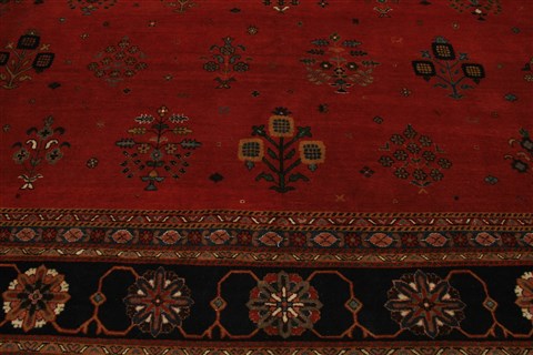 Gabbeh Red Hand Knotted 98 X 139 Area Rug 250-21345 Image 20