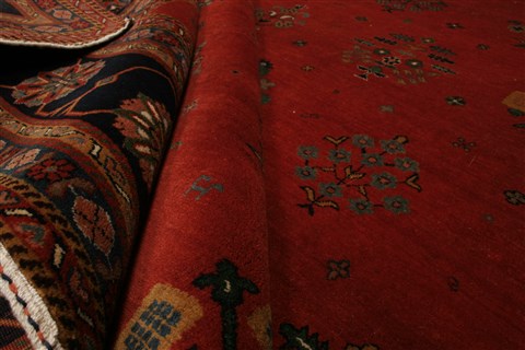 Gabbeh Red Hand Knotted 98 X 139 Area Rug 250-21345 Image 6